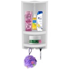 Suporte De Canto Cantoneira Porta Shampoo Branco | Valeplast